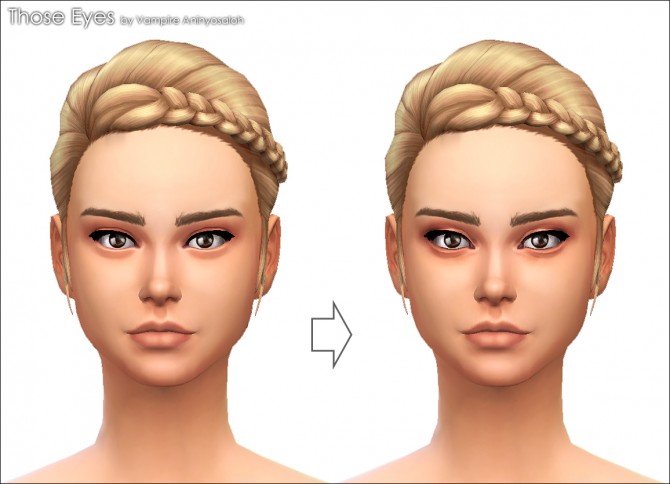 Sims 4 Those Eyes  eye contour  by Vampire aninyosaloh at Mod The Sims