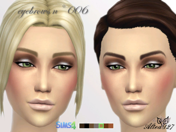 Sims 4 Eyebrows n006 by altea127 at TSR
