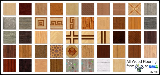 Sims 4 All wood floors from Sims 2 to 4 by Elias943 at Mod The Sims