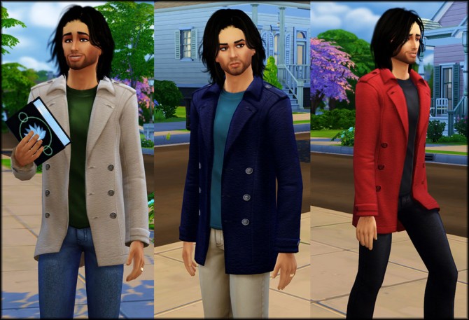 Sims 4 Male Trenchcoat Recolours by Julie J at Mod The Sims