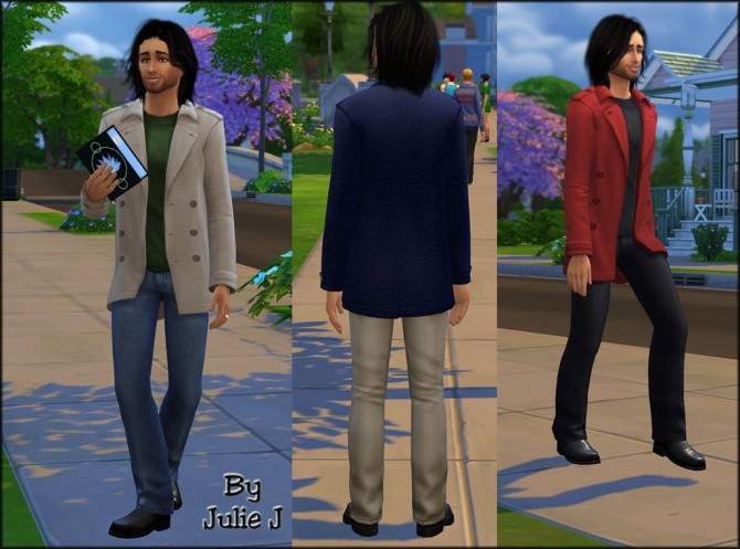 Sims 4 Male Trenchcoat Recolours by Julie J at Mod The Sims