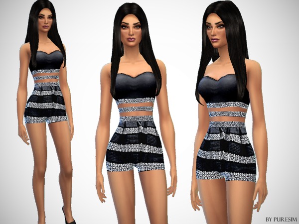 Sims 4 Bandage Outfit by Puresim at TSR