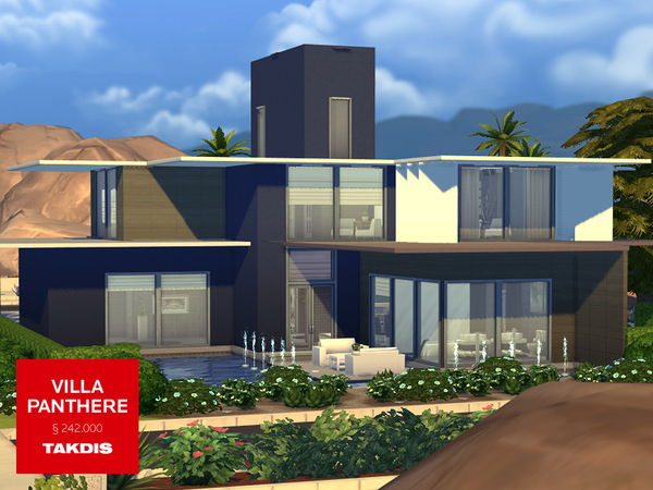 Sims 4 Villa Panthere by Takdis at TSR