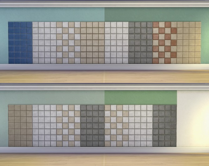 Sims 4 Basic Standard Add On Trim and Tile by plasticbox at Mod The Sims