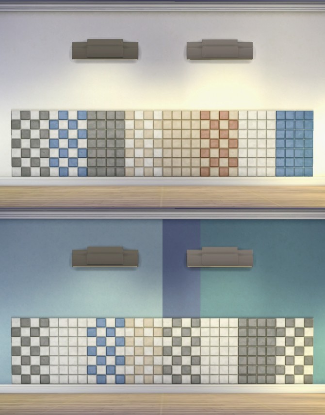 Sims 4 Basic Standard Add On Trim and Tile by plasticbox at Mod The Sims