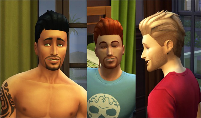 Sims 4 Male Spikey hair Taller by Julie J at Mod The Sims