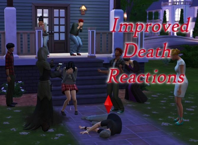 Sims 4 Improved Death Reactions Mod by scumbumbo at Mod The Sims