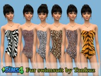 Fur swimsuit by Tankuz at Sims 3 Game