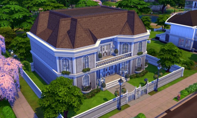 Blue Blood house by ihelen at ihelensims » Sims 4 Updates