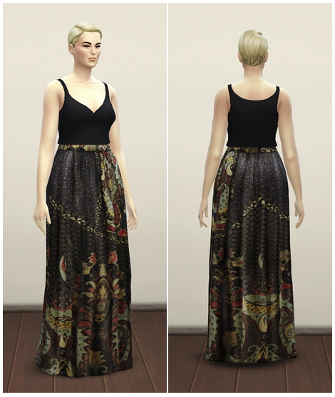Sims 4 Designer long skirt at Rusty Nail