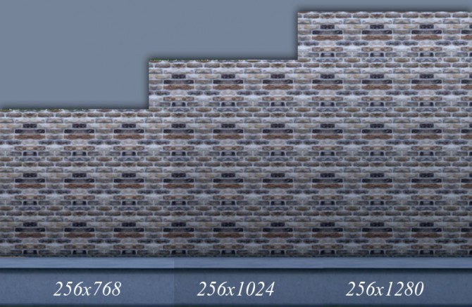 Sims 4 Mixed Brick Wall Set by mustluvcatz at Mod The Sims