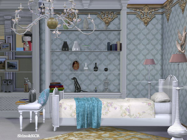 Sims 4 Power of Pink Single Bedroom by ShinoKCR at TSR