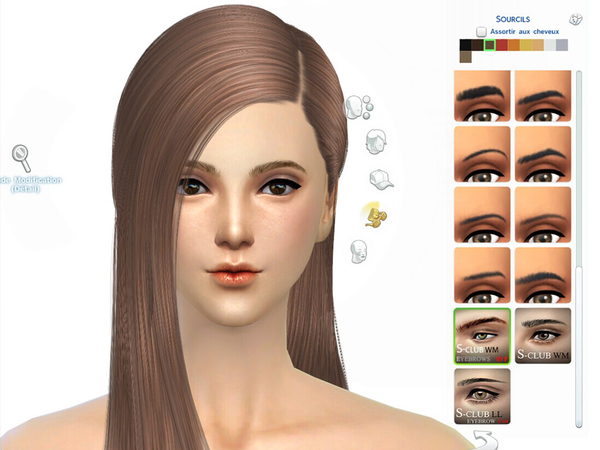 Sims 4 WM Eyebrows 08 by S Club at TSR