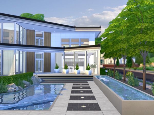 Sims 4 Xena Modern home by Chemy at TSR