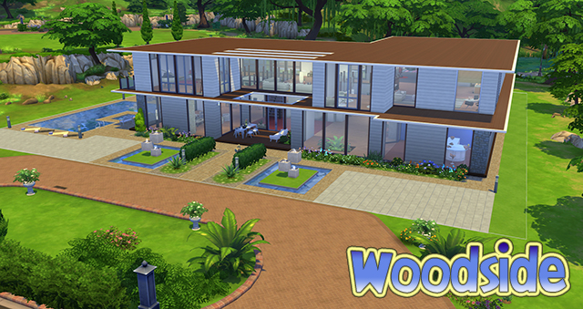 Sims 4 Woodside house by Sim4fun at Sims Fans