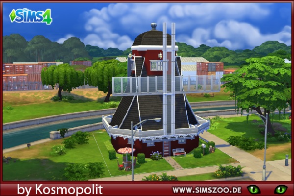 Sims 4 Windmill by Kosmopolit at Blacky’s Sims Zoo
