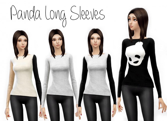 Sims 4 Panda Long Sleeves at Dani Paradise