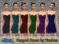 Draped Dress at Tankuz Sims4