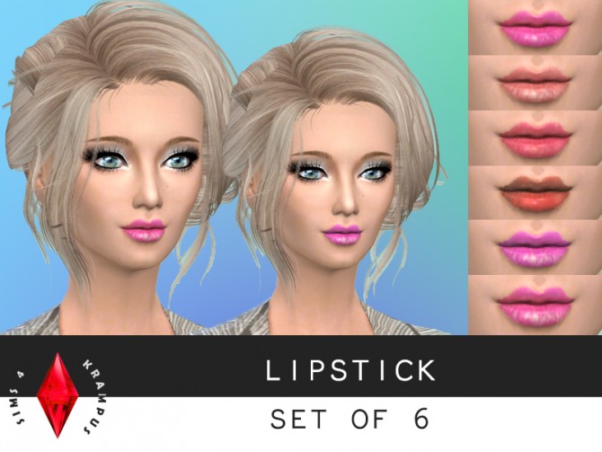 Sims 4 Lipstick set of 6 at Sims 4 Krampus