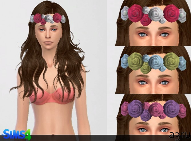 Sims 4 Flower Crown at A3RU