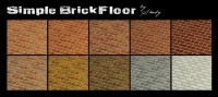 Simple Brick Floor 10 Colors by Shady at Mod The Sims