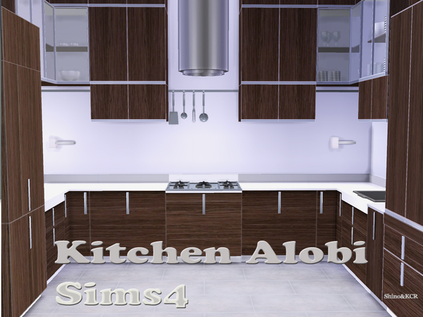Sims 4 Kitchen Alobi by ShinoKCR at TSR