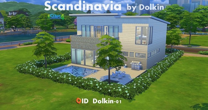Sims 4 Scandinavia house by Dolkin at ihelensims