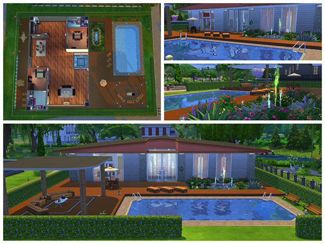 Sims 4 Orange Dream house by Sim4fun at Sims Fans