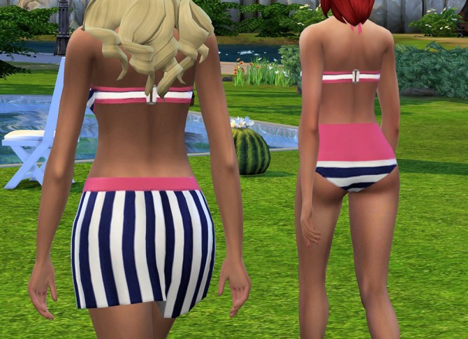 Sims 4 Marine swimsuit set by malicieuse75 at Mod The Sims