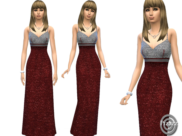 Sims 4 Sequined Gown by pizazz at TSR