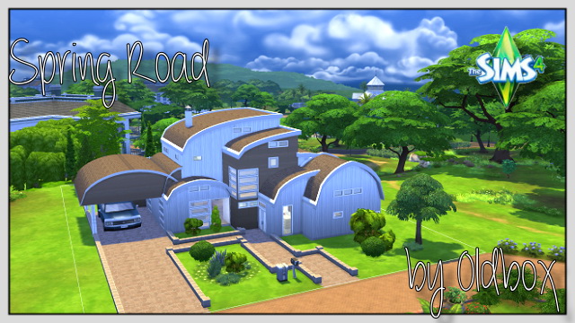 Sims 4 Spring Road house by Oldbox at All 4 Sims