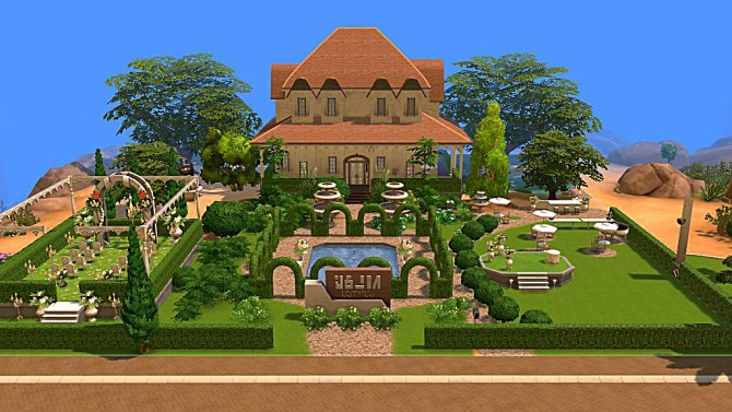 Sims 4 Off With The Breeze Wedding Venue by fairycake89 at Mod The Sims