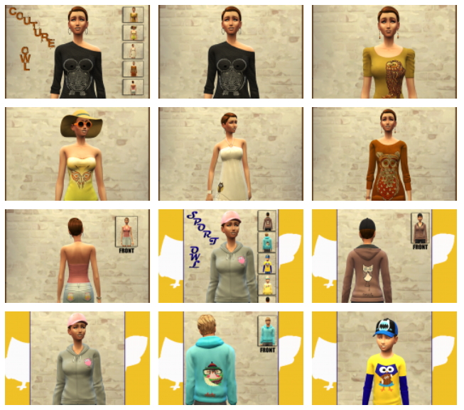 Sims 4 OWL tops colllection 2 by Bettyboopjade at Sims Artists