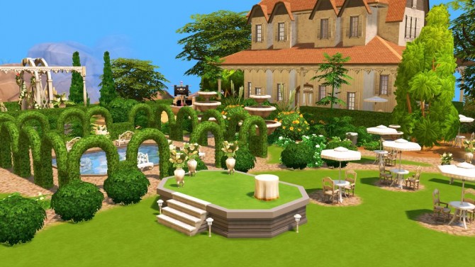 Sims 4 Off With The Breeze Wedding Venue by fairycake89 at Mod The Sims