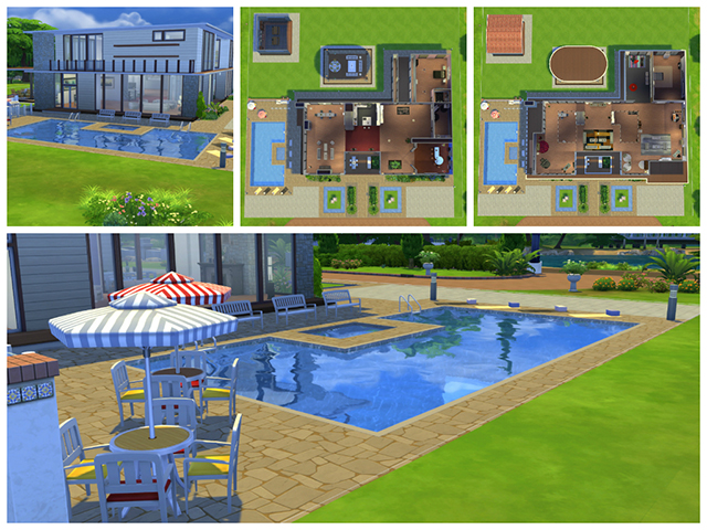 Sims 4 Woodside house by Sim4fun at Sims Fans