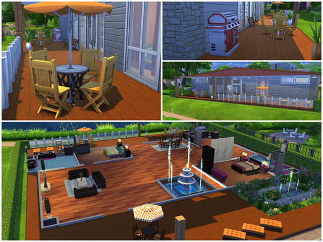 Sims 4 Orange Dream house by Sim4fun at Sims Fans
