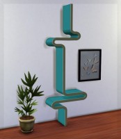 Wave Shelf by HugeLunatic at Mod The Sims