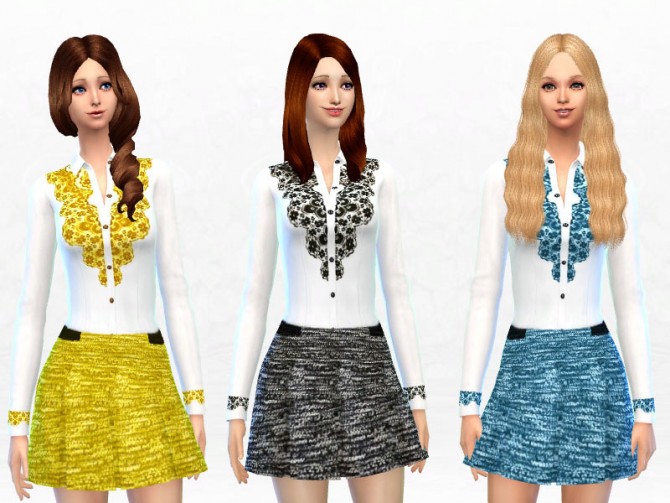 Sims 4 Pretty Girls Tops & Bottoms at Sakura