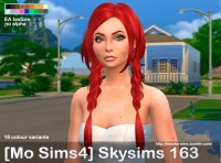 Mo Sims4 Skysims 163 3T4 hair conversion at Mocka Simblr