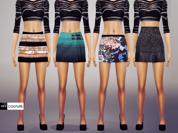 Sims 4 MFS Skirts Pack by MissFortune at TSR