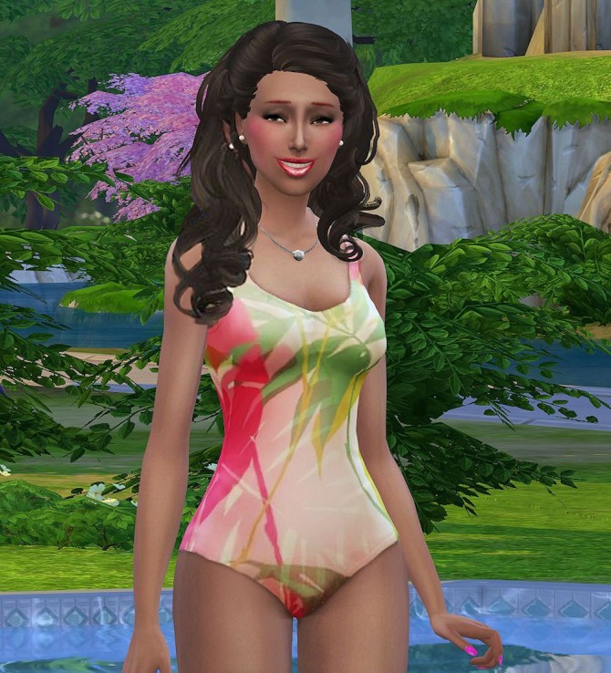 Sims 4 Set of 6 one piece swimsuits by malicieuse75 at Mod The Sims