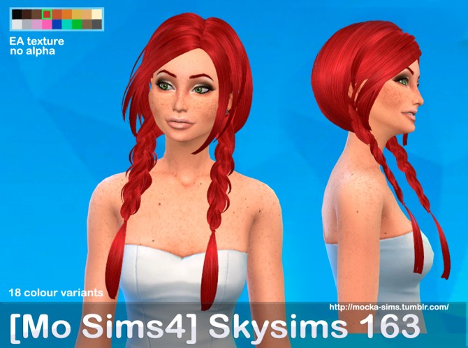 Sims 4 Mo Sims4 Skysims 163 3T4 hair conversion at Mocka Simblr
