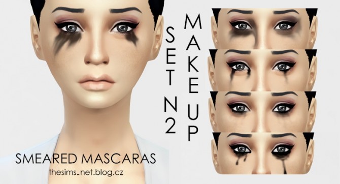 Sims 4 Smeared mascara N2 at Cloe Sims