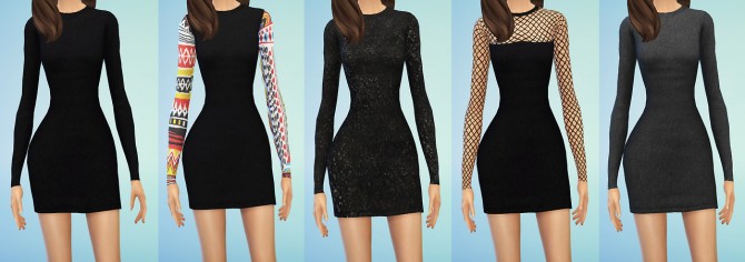 Sims 4 17 long sleeve dresses at Dani Paradise