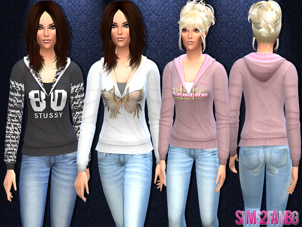 Sims 4 Hoodie sweatshirt by sims2fanbg at TSR