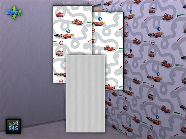 Sims 4 4 wall sets for boys at Arte Della Vita