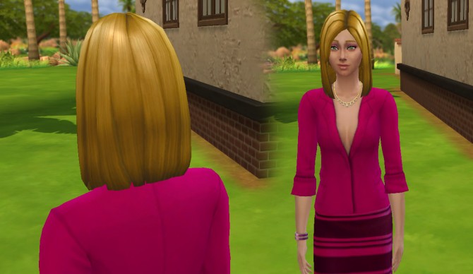 Sims 4 Medium Sideswept Hair by Kiara24 at Mod The Sims