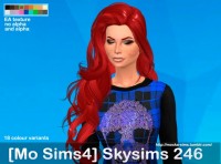 Skysims 246 3T4 hair conversion at Mocka Simblr