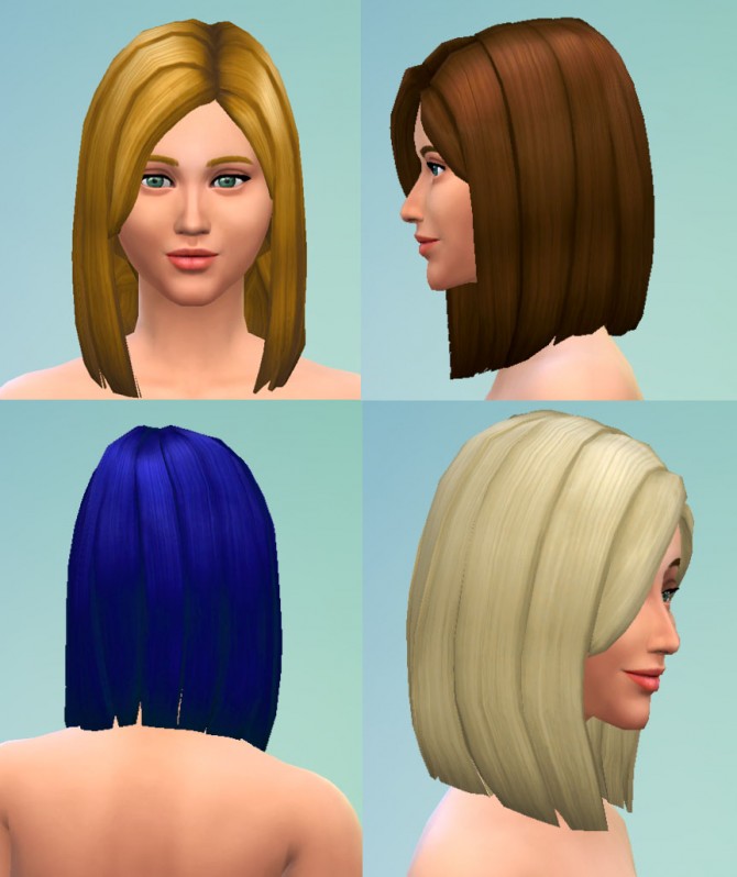 Medium Sideswept Hair by Kiara24 at Mod The Sims » Sims 4 Updates