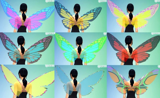 Sims 4 Glass Wings All Ages by Esmeralda at Mod The Sims